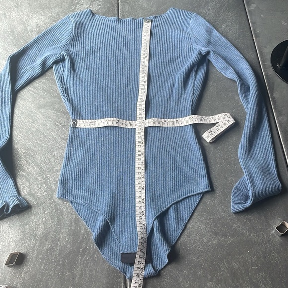 Sezane Joanie Bodysuit Blue - Picture 6 of 6